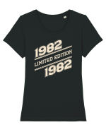 Vintage 1982 Limited edition Tricou mânecă scurtă guler larg fitted Damă Expresser