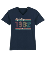 Vintage ST 1982 dark line Tricou mânecă scurtă guler V Bărbat Presenter