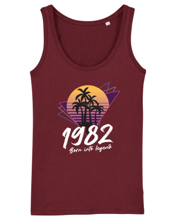 Synthwave  1982 born into legend Burgundy