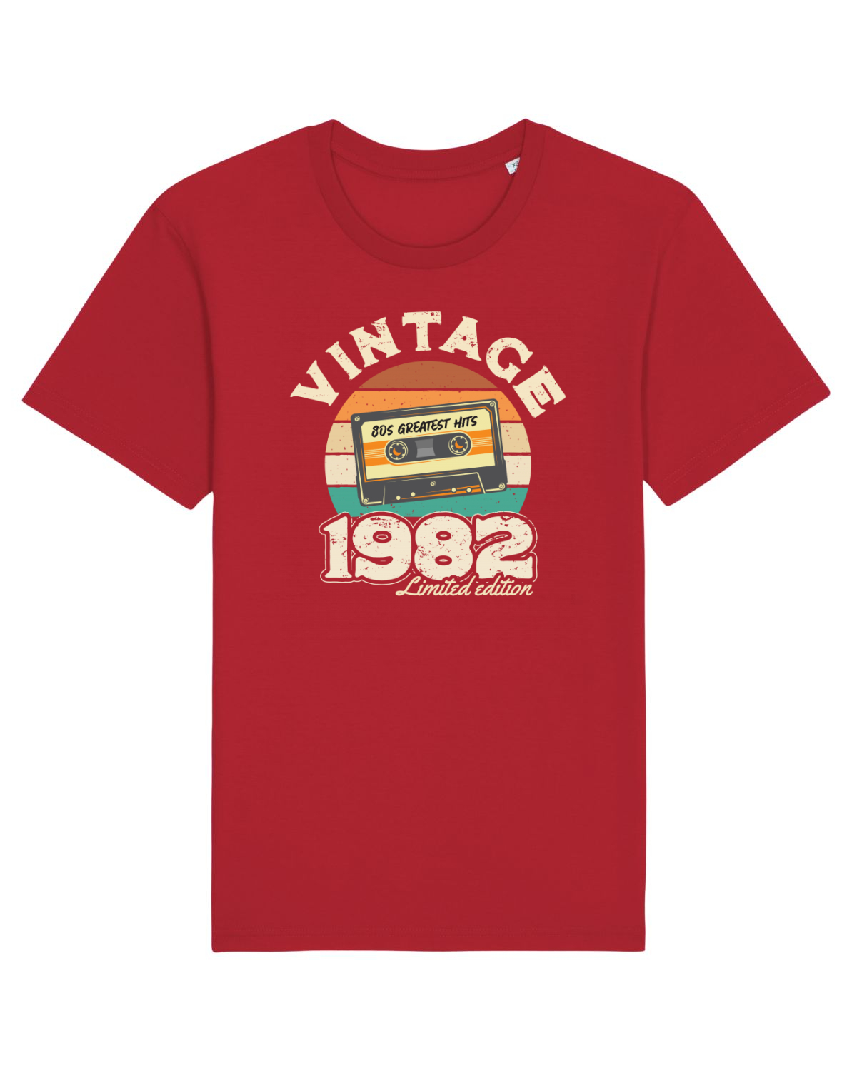 Tricou mânecă scurtă Unisex Rocker Red