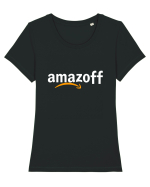 AMAZON AMAZOFF Tricou mânecă scurtă guler larg fitted Damă Expresser