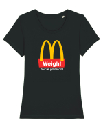 Mc D0nalds WEIGHT Tricou mânecă scurtă guler larg fitted Damă Expresser
