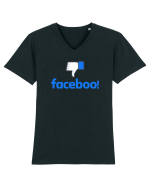 Faceboo Tricou mânecă scurtă guler V Bărbat Presenter