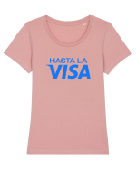 Hasta la VISA Tricou mânecă scurtă guler larg fitted Damă Expresser