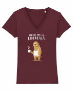 Tricoul meu de Leneș Tricou mânecă scurtă guler V Damă Evoker