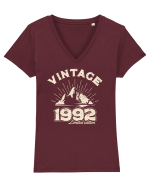 Vintage 1992  limited edition Tricou mânecă scurtă guler V Damă Evoker