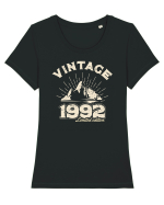 Vintage 1992  limited edition Tricou mânecă scurtă guler larg fitted Damă Expresser