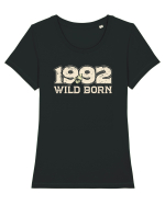 Vintage 1992  wild born Tricou mânecă scurtă guler larg fitted Damă Expresser