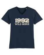Vintage 1992  wild born Tricou mânecă scurtă guler V Bărbat Presenter