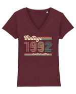 Vintage ST 1992  limited edition Tricou mânecă scurtă guler V Damă Evoker