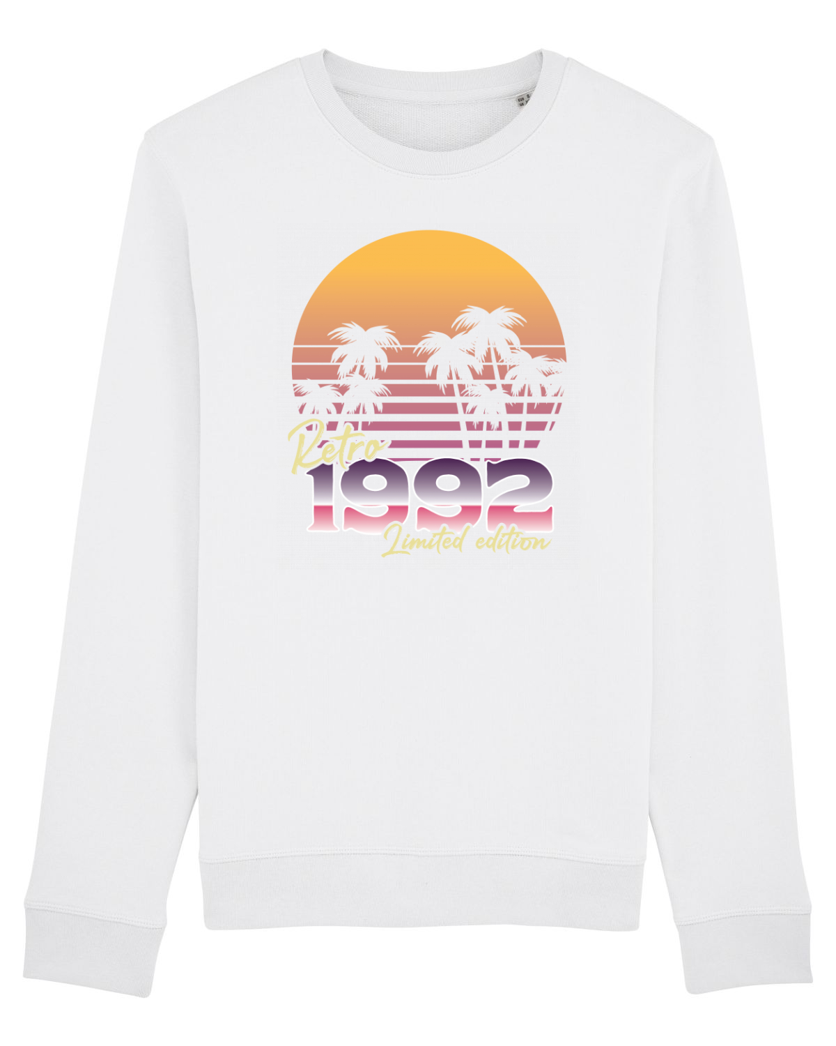 Bluză mânecă lungă Unisex Rise White
