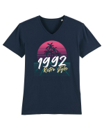 Synthwave  1992 retro style Tricou mânecă scurtă guler V Bărbat Presenter