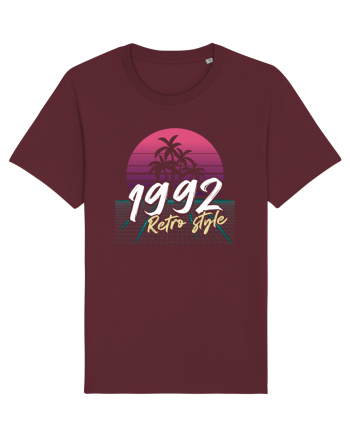 Synthwave  1992 retro style Burgundy