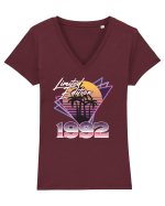Synthwave  1992 triangles limited edition Tricou mânecă scurtă guler V Damă Evoker