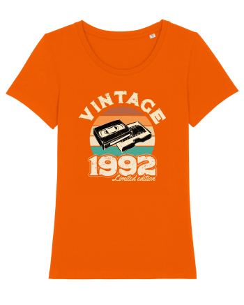 Vintage 1992 retro sunset videotape Bright Orange