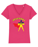 Captain Ukraine  Tricou mânecă scurtă guler V Damă Evoker