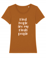 Kind People Tricou mânecă scurtă guler larg fitted Damă Expresser