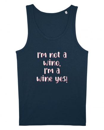 Wine Yes Navy