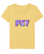 Psychedelic Tricou mânecă scurtă guler larg fitted Damă Expresser