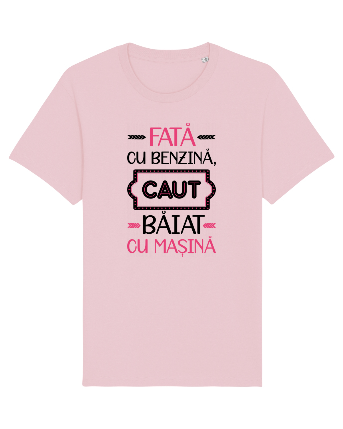 Tricou mânecă scurtă Unisex Rocker Cotton Pink