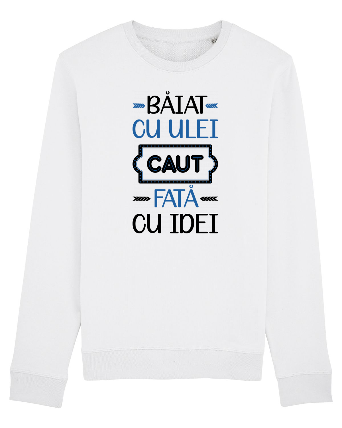 Bluză mânecă lungă Unisex Rise White