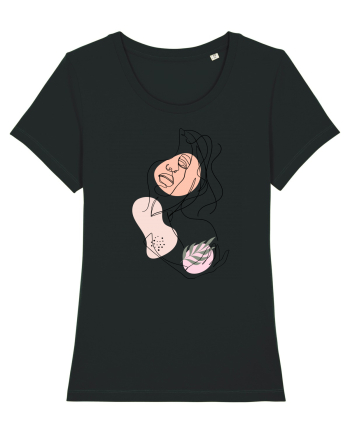 Abstract Girl Portrait Black