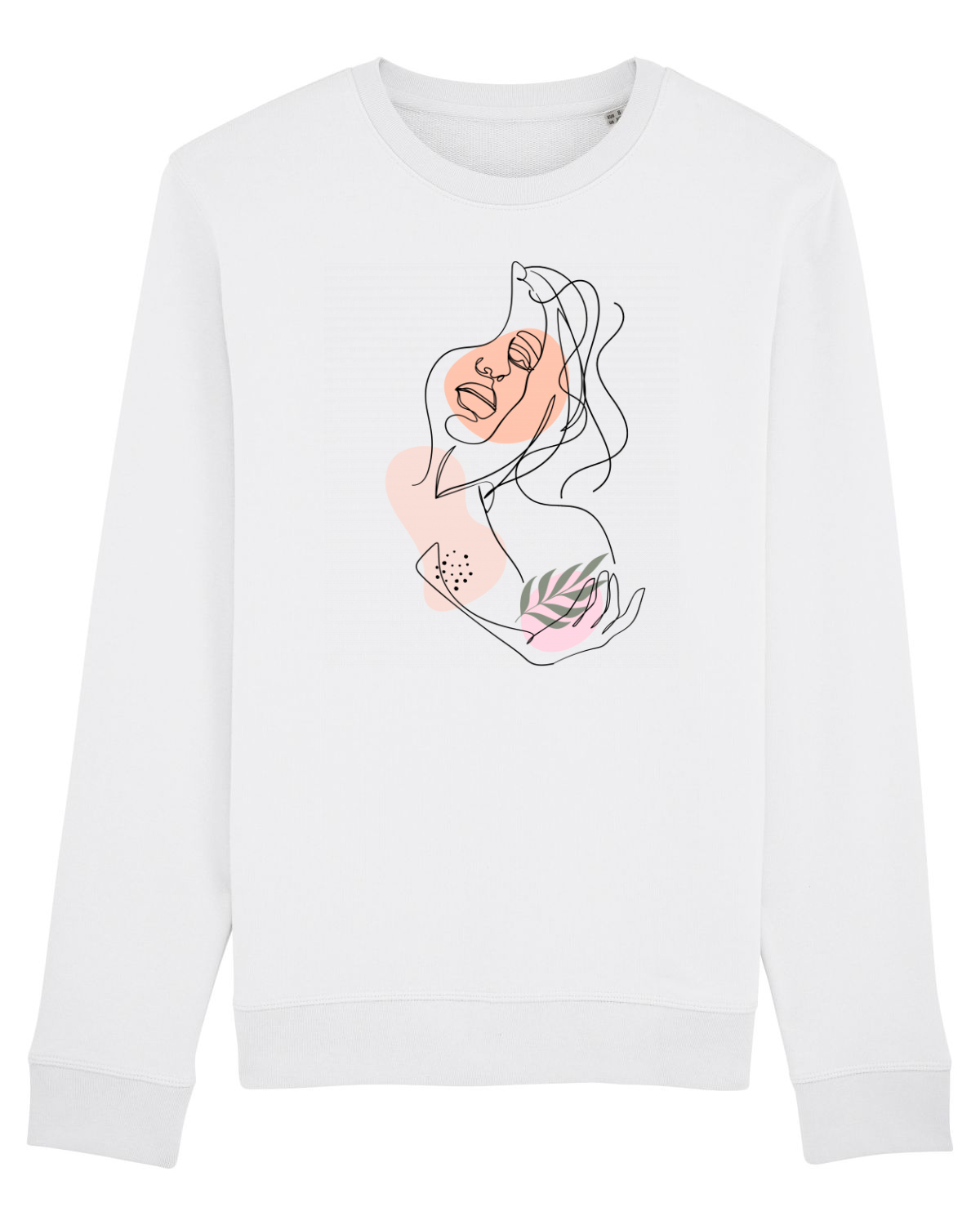 Bluză mânecă lungă Unisex Rise White