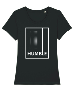 Humble Tricou mânecă scurtă guler larg fitted Damă Expresser