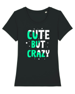 Cute But Crazy Tricou mânecă scurtă guler larg fitted Damă Expresser