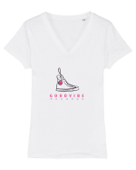 Good vibe Tricou mânecă scurtă guler V Damă Evoker