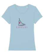 Good vibe Tricou mânecă scurtă guler larg fitted Damă Expresser
