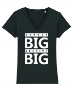 Expect Big Receive Big Tricou mânecă scurtă guler V Damă Evoker