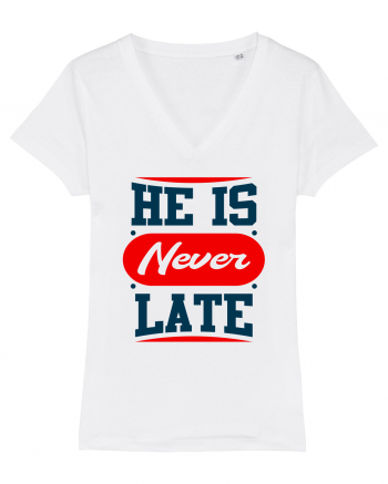 He Is Never Late White