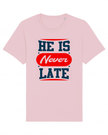 He Is Never Late Cotton Pink