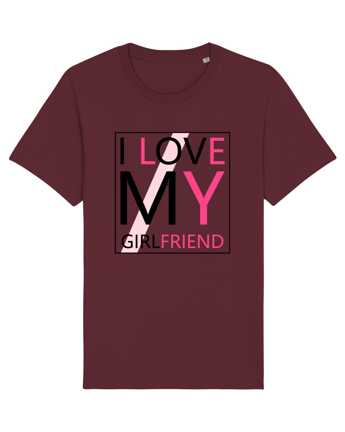 Tricou mânecă scurtă Unisex Rocker Burgundy