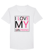I Love My Girlfriend Tricou mânecă scurtă guler larg Bărbat Skater