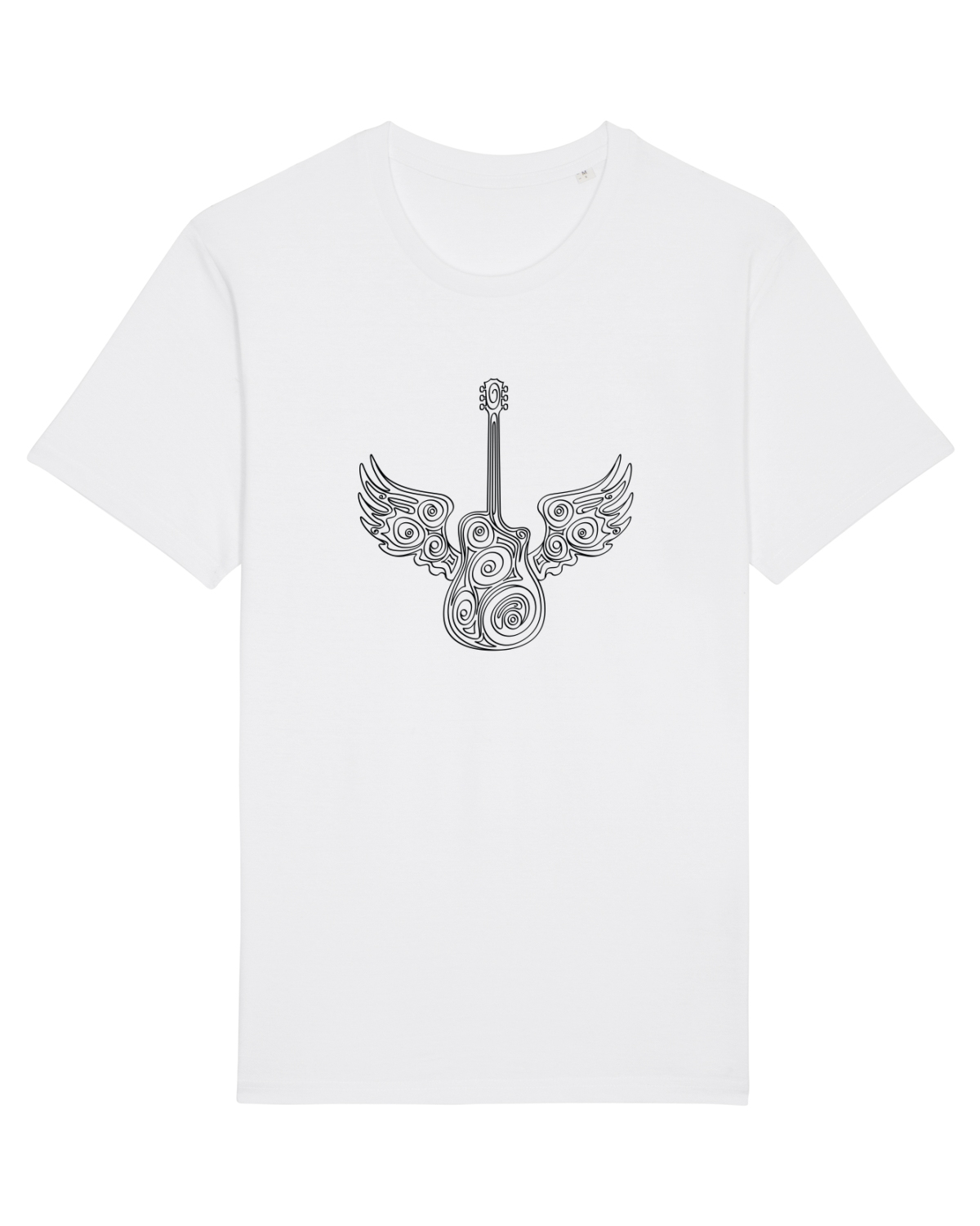 Tricou mânecă scurtă Unisex Rocker White