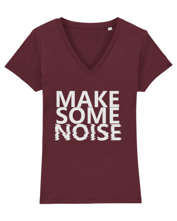 Make Some Noise Burgundy