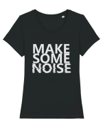 Make Some Noise Tricou mânecă scurtă guler larg fitted Damă Expresser