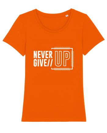 Never Give Up Bright Orange