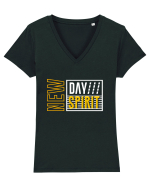 New Day New Spirit Tricou mânecă scurtă guler V Damă Evoker