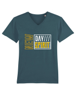 New Day New Spirit Tricou mânecă scurtă guler V Bărbat Presenter