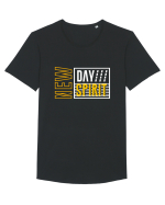 New Day New Spirit Tricou mânecă scurtă guler larg Bărbat Skater