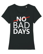 No Bad Days Tricou mânecă scurtă guler larg fitted Damă Expresser