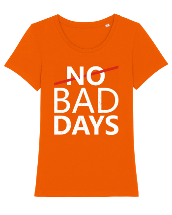 No Bad Days Bright Orange