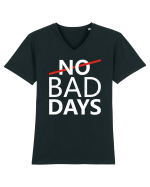 No Bad Days Tricou mânecă scurtă guler V Bărbat Presenter