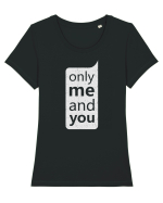 Only Me And You Tricou mânecă scurtă guler larg fitted Damă Expresser