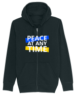 Peace At Any Time Stop War Hanorac cu fermoar Unisex Connector