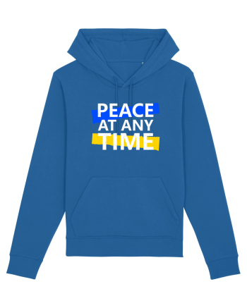 Peace At Any Time Stop War Royal Blue