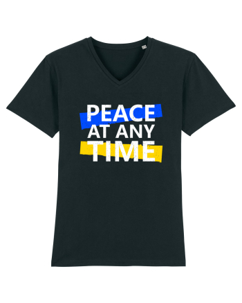 Peace At Any Time Stop War Black